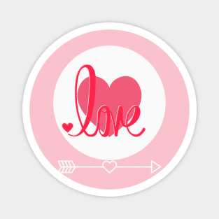 Love pink valentines Magnet